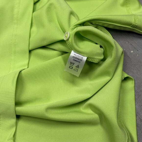 Fairway & Greene Tech Pebble Beach Golf Links Polo Shirt Stretch Yellow Small - Picture 7 of 7